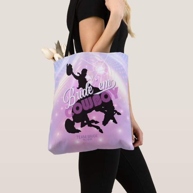 Tote Bag Bride 'em Cowboy Enterrement de vie de jeune fille (De près)