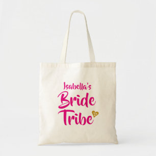 Tote Bag Bride Tribu Or Date Cœur Personnalisé