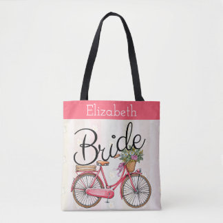 Tote Bag Bride vélo personnalisée