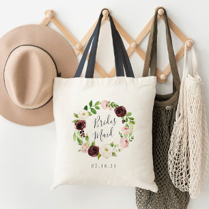 Tote Bag Bridesmaid Blush Romance