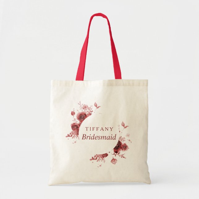 Tote Bag Bridesmaid Bourgogne Beauté (Devant)