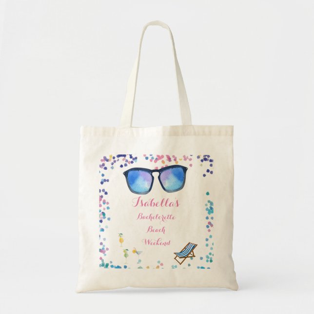 Tote Bag Bridesmaiers Bachelorette Beach Destination (Devant)