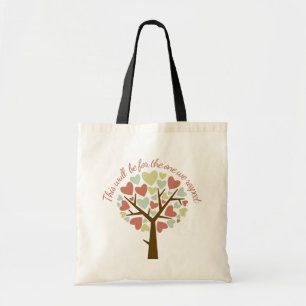 Tote Bag Bright coloré Teacher coeur arbre merci Fourre-tou