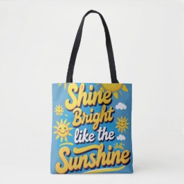 Tote Bag Brillant Quotidien - Citation Radieuse