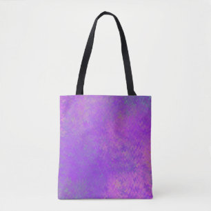 Tote Bag Brillant Violet Art Moderne Marbré