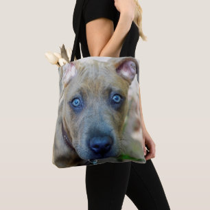 Tote Bag Brindle Pit Bull Puppy par Shirley Taylor
