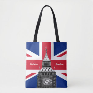 Tote Bag British Flag & Big Ben - Londres, Royaume-Uni/fans