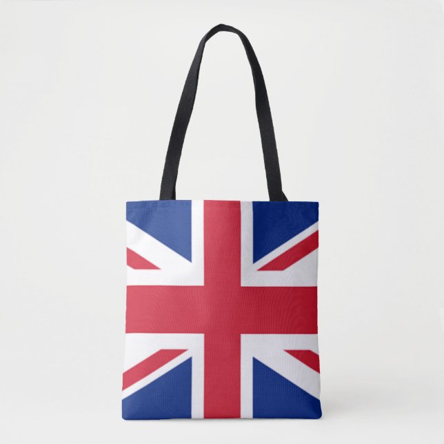 Tote Bag British Union Jack Modifié géométrique (Devant)