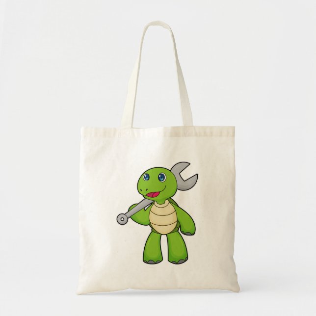 Tote Bag Broche mécanique de tortue (Devant)