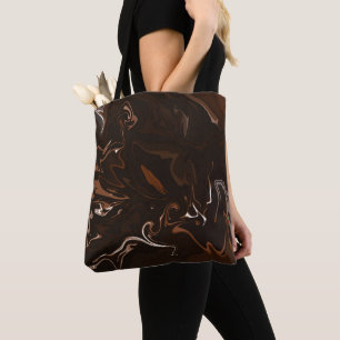 Tote Bag Brown, noir et gris