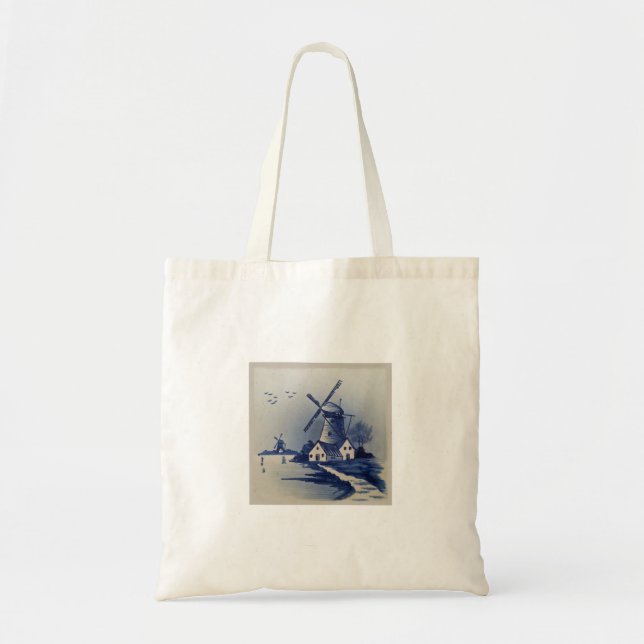 Tote Bag Broyeur Delft Blue Vintage (Devant)