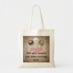 Tote Bag Bruit élégant de gâteau de damassé de cacao
