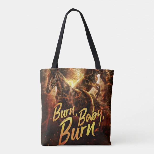 Tote Bag Brûler, bébé, brûler :Sac fourre-tout (Dos)