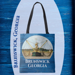 Tote Bag Brunswick Géorgie Crevettes de pêche Souvenir