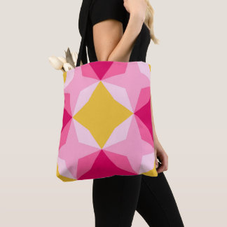 Tote Bag Bubblegum Diamond Motif