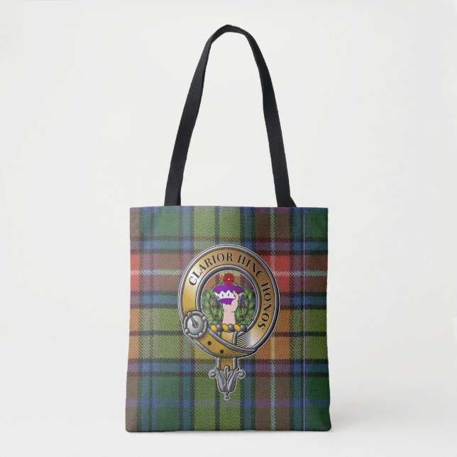 Tote Bag Buchanan Tartan & Badge (Devant)