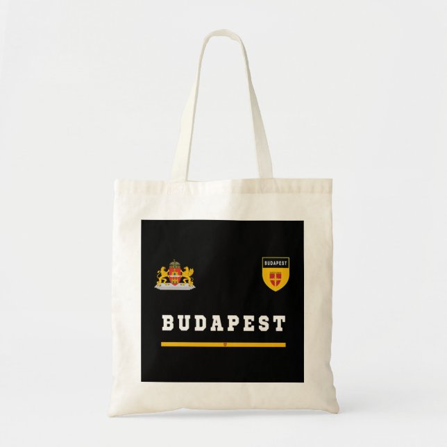 Tote Bag Budapest SportSoccer Jersey Drapeau Football Hongr (Devant)