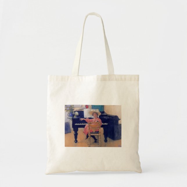 Tote Bag Budding Piano Diva (Devant)