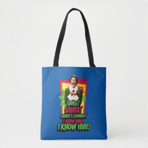 Tote Bag Buddy l'Elfe OMG ! père Noël !
