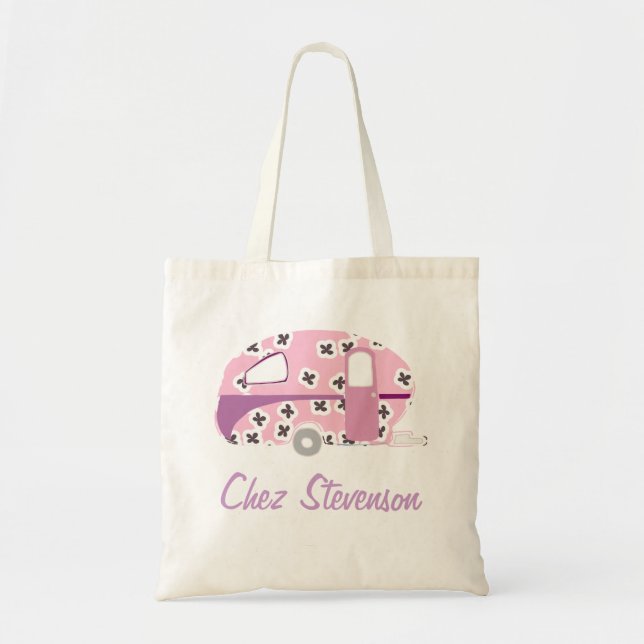 Tote Bag Budget du propriétaire de caravane d'art rétro per (Devant)