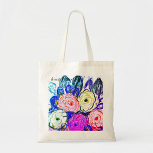 Tote Bag Budget Fourre-tout Green et Orange Rosas,