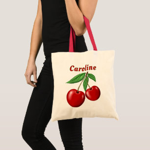 Tote Bag Budget personnalisé des cerises rouges