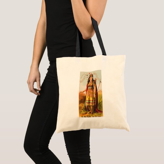 Tote Bag Buffalo Bill Handsomest Indian Maiden 1880s (Devant (produit))