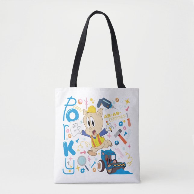 Tote Bag BUGS BUNNY BUILDERS™| Porky Pig Work Tools (Devant)