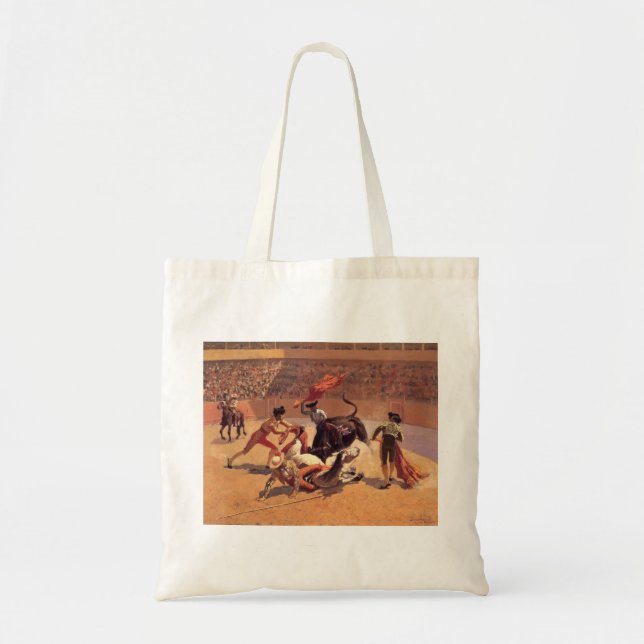 Tote Bag Bull Fight in Mexico (par Frederic Remington) (Devant)