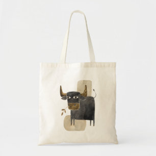 Tote Bag Bull / Taurus Noir