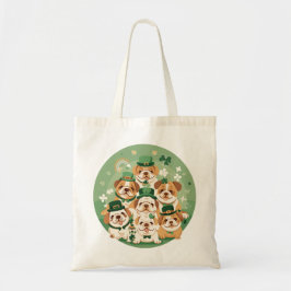Tote Bag Bulldogs anglais de la Saint-Patrick