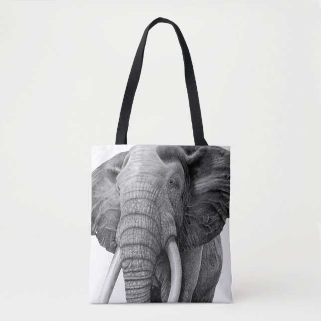 Tote Bag Bulle - Dessin au crayon (Devant)