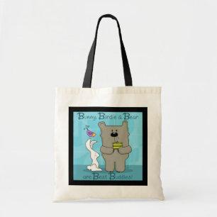Tote Bag Bunny, Birdie et Ours - Best Buddies