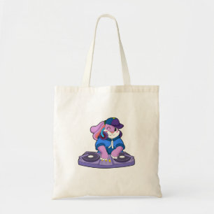 Tote Bag Bunny comme musicien avec mixeur