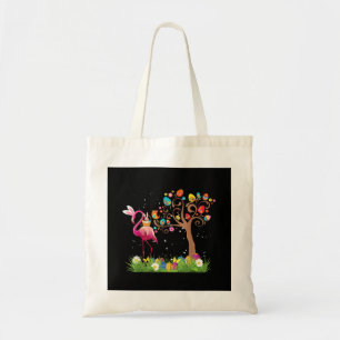 Tote Bag Bunny Flamingo Easter   Cute Flamingo Lovers