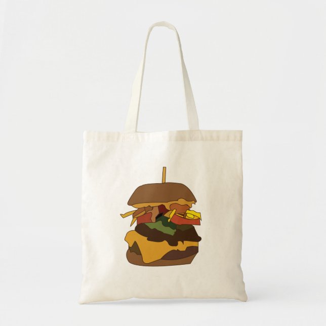 Tote Bag Burger Hamburger Burger (Devant)