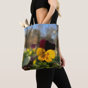 Tote Bag Burgundy yellow pany