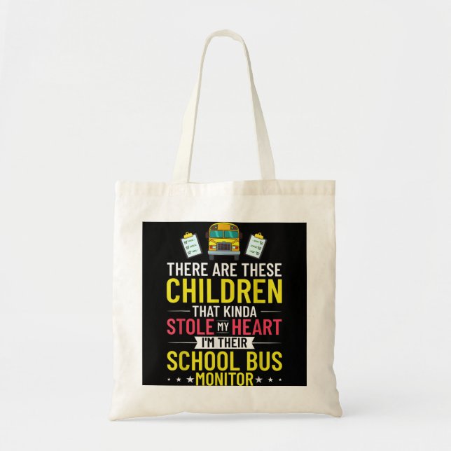 Tote Bag Bus Monitor School Bus Attendant Assistant Appreci (Devant)