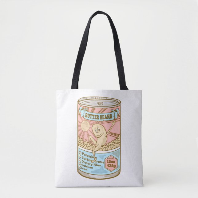 Tote Bag BUTTER BEANS Lima Beans (Devant)