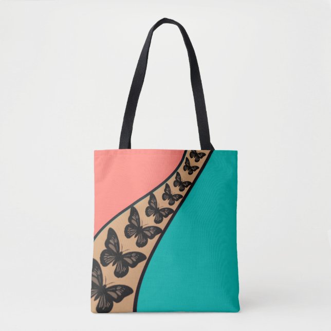 Tote Bag Butterfly Flow Abstract Tank Top  (Devant)