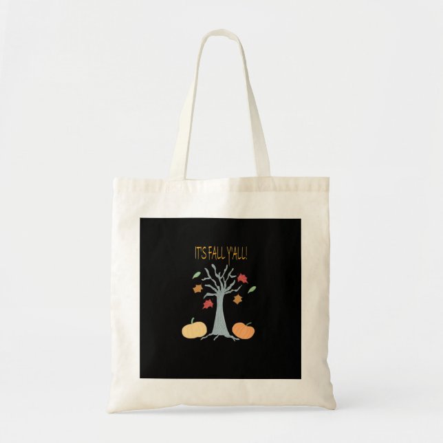 Tote Bag C’est automne Y’all Essential Funny tendance (Devant)
