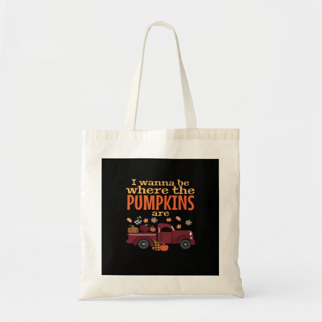 Tote Bag C’est l’automne Y’all, Hello Citrouille d’automne (Devant)