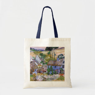 Tote Bag Cabanes à Toit de Chaume par Colline par Vincent v
