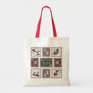 Tote Bag cacahuètes Ancien Motif de traîneau