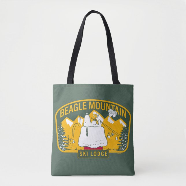 Tote Bag cacahuètes | Beagle Mountain Ski Lodge (Devant)