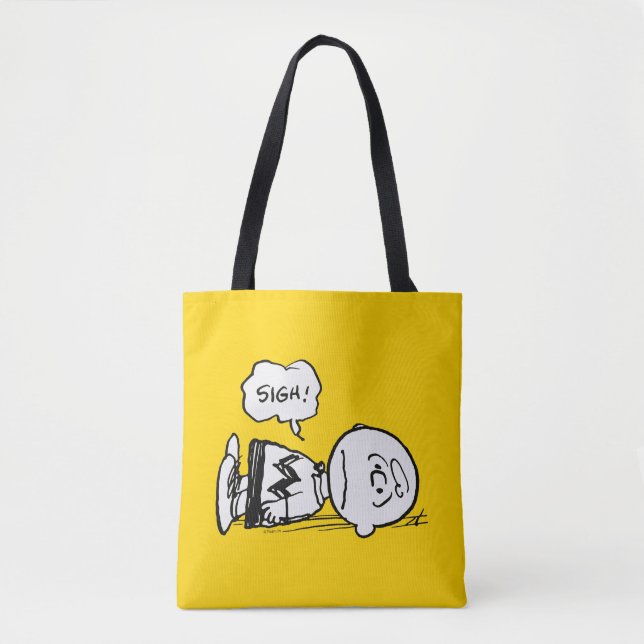 Tote Bag cacahuètes | Charlie Brown est en panne (Devant)