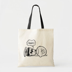 Tote Bag cacahuètes   Charlie Brown est en panne