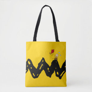 Tote Bag cacahuètes   Charlie Brown volant Kite