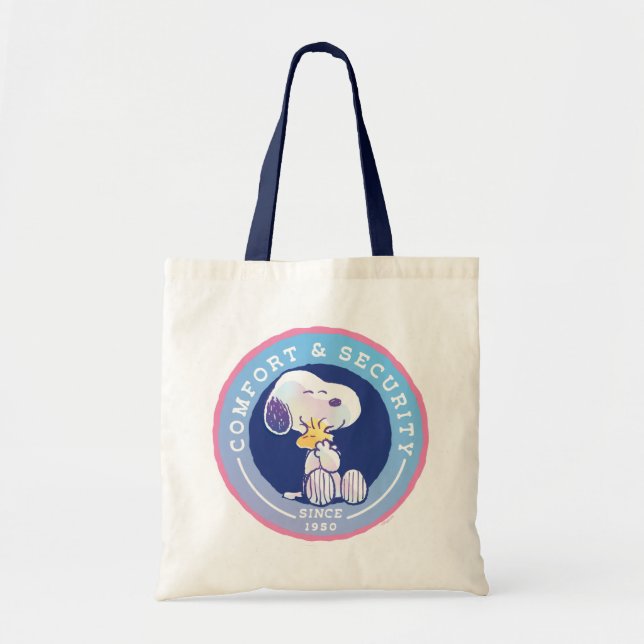 Tote Bag cacahuètes | Insigne de confort et de sécurité ble (Devant)