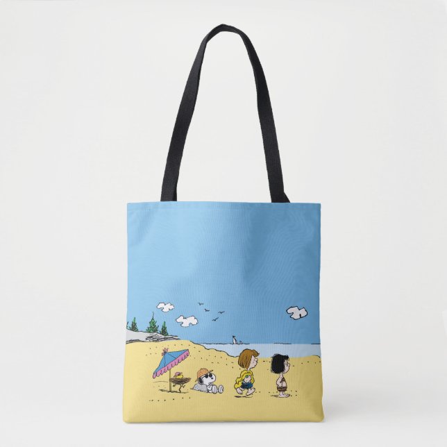 Tote Bag cacahuètes | Journée à la plage (Devant)